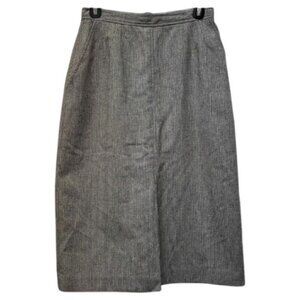 Evan Picone grey midi pencil skirt size 2